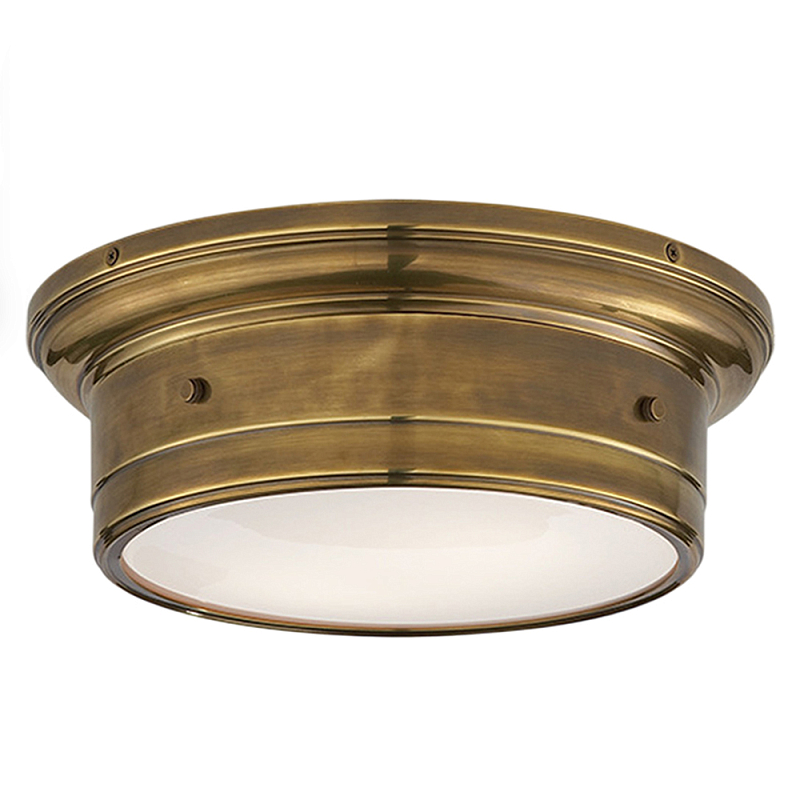 Потолочный светильник круглый цвета состаренная латунь Modern Simple Ceiling Light Латунь Белый Потолочный светильник круглый цвета состаренная латунь Modern Simple Ceiling Light Латунь Белый в Новосибирске | Loft Concept