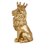 Статуэтка лев с детализированной гривой и изящной короной Lion Crown  варинант исполнения - 2 | Loft Concept в Новосибирске