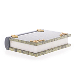 Шкатулка в виде книги из натурального камня змеевик Stone Casket варинант исполнения - 4 | Loft Concept в Новосибирске