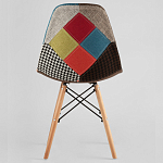 Стул с обивкой в технике пэчворк DSW варинант исполнения - 4 | Loft Concept в Новосибирске