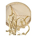 Столик приставной золотистый с орнаментом на столешнице Tanzania варинант исполнения - 3 | Loft Concept в Новосибирске