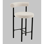 Стул полубарный Floreo букле молочный варинант исполнения - 1 | Loft Concept в Новосибирске