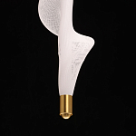 Люстра с белым скрученным плафоном Golden Swirl варинант исполнения - 8 | Loft Concept в Новосибирске