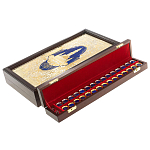 Нарды настольные из натурального камня лазурит и долерит Backgammon from Stone варинант исполнения - 5 | Loft Concept в Новосибирске