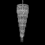 Люстра многоярусная каскадная с хрустальными подвесками Roul Crystal Light варинант исполнения - 3 | Loft Concept в Новосибирске