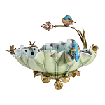 Чаша в виде листка лотоса с птицами Eden Garden варинант исполнения - 3 | Loft Concept в Новосибирске