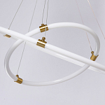 Люстра подвесная с двумя пересекающимися белыми светодиоидными кольцами Luke Lampco Tracer Lamp варинант исполнения - 8 | Loft Concept в Новосибирске