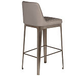 Стул барный светло-серый из экокожи Spectacular High Bar Stool варинант исполнения - 2 | Loft Concept в Новосибирске