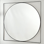 Зеркало в черной металлической раме Urban Style Mirror варинант исполнения - 2 | Loft Concept в Новосибирске