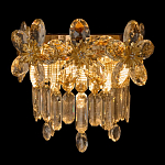 Бра с декоративными элементами в виде крупных хрустальных цветов Palace Gardens варинант исполнения - 2 | Loft Concept в Новосибирске