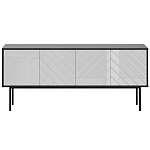 Длинная тумба с зеркальным декором Serena варинант исполнения - 4 | Loft Concept в Новосибирске