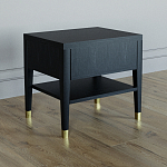 Прикроватная тумбочка с ящиком Elsa Dreams Black варинант исполнения - 4 | Loft Concept в Новосибирске