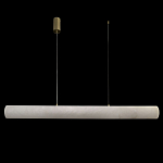 Подвесной светильник линейный цилиндрической формы из натурального алебастра Alabaster Geometry варинант исполнения - 2 | Loft Concept в Новосибирске