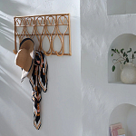 Настенная вешалка из ротанга Wila Wall Hanger L варинант исполнения - 2 | Loft Concept в Новосибирске