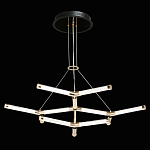 Люстра с геометрической конструкцией из вытянутых цилиндрических плафонов Hex Scaffold  варинант исполнения - 3 | Loft Concept в Новосибирске