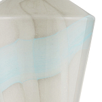 Настольная лампа стеклянная с тканевым абажуром Edges варинант исполнения - 1 | Loft Concept в Новосибирске