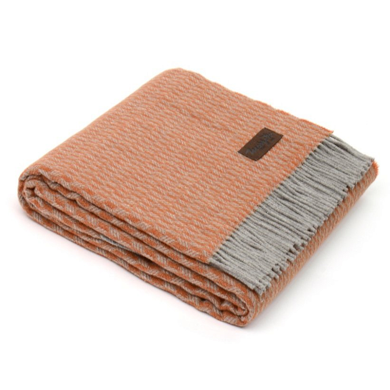 Плед GRIFONE 0002 Marzotto Розовый пастельный в Новосибирске | Loft Concept 