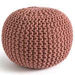 Круглый вязаный пуф Pink Knitted Ball Pouf варинант исполнения - 1 | Loft Concept в Новосибирске