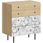 Комод с принтом на ящиках Elise Chest of Drawers варинант исполнения - 14 | Loft Concept в Новосибирске