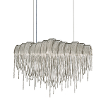 Люстра подвесная с металлическими цепочками и изогнутыми металлическими дугами 72 см Atlantis Chain варинант исполнения - 1 | Loft Concept в Новосибирске