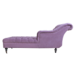 Кушетка фиолетовая с мягкой обивкой из велюра Michael Couch варинант исполнения - 2 | Loft Concept в Новосибирске