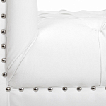 Кушетка белая с мягкой обивкой из велюра Michael Couch варинант исполнения - 6 | Loft Concept в Новосибирске