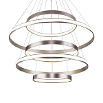 Люстра Light Ring Vertical Silver 5 колец серебро варинант исполнения - 2 | Loft Concept в Новосибирске