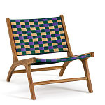 Кресло низкое из массива тика Barbados варинант исполнения - 1 | Loft Concept в Новосибирске