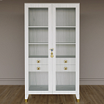 Дизайнерский шкаф витрина Elsa Dreams White с 4-мя ящиками варинант исполнения - 1 | Loft Concept в Новосибирске