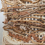 Большая Абстрактное Панно из веток и нитей Dryad Wall Art варинант исполнения - 5 | Loft Concept в Новосибирске