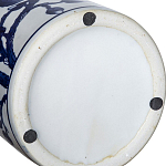 Ваза цилиндрической формы с крышкой и синим цветочным узором на белом фоне Blue & White Ornament варинант исполнения - 3 | Loft Concept в Новосибирске