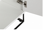 Стеллаж книжный белый с 3-мя открытыми полками и дверкой Strict Lines варинант исполнения - 4 | Loft Concept в Новосибирске