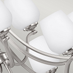 Люстра двухъярусная с белыми матовыми стеклянными плафонами в форме винных бокалов Feiss варинант исполнения - 4 | Loft Concept в Новосибирске