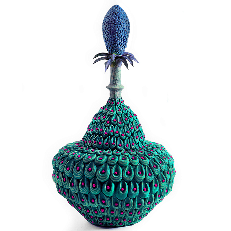 Статуэтка экзотический цветок Exotic Tropical Flower Зеленый Синий Розовый Статуэтка экзотический цветок Exotic Tropical Flower Зеленый Синий Розовый в Новосибирске | Loft Concept