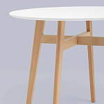 Обеденный стол с белой столешницей ELUNED FURNITURE варинант исполнения - 3 | Loft Concept в Новосибирске