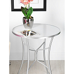 Столик приставной с круглой столешницей на серебристом основании Scenical Table варинант исполнения - 3 | Loft Concept в Новосибирске