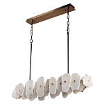 Подвесной светильник с фигурными элементами из белого алебастра Cryptocrystalline Stone варинант исполнения - 5 | Loft Concept в Новосибирске