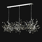 Люстра подвесная из трех частей с металлическими круглыми элементами Terzani Argent варинант исполнения - 8 | Loft Concept в Новосибирске