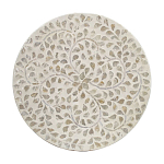 Приставной столик с рисунком из раковин устриц Bone Inlay варинант исполнения - 4 | Loft Concept в Новосибирске