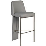 Стул барный серый с обивкой из экокожи Special Support варинант исполнения - 1 | Loft Concept в Новосибирске