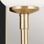  Бра с прямоугольным черным основанием и белым матовым цилиндрическим плафоном Kichler варинант исполнения - 11 | Loft Concept в Новосибирске