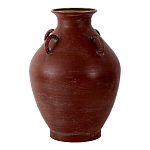 Ваза бордовая с 4-мя фактурными ручками Vase Burgundy Glaze варинант исполнения - 1 | Loft Concept в Новосибирске
