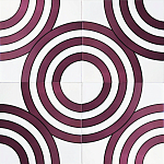 Дизайнерская плитка с узором Мишень варинант исполнения - 1 | Loft Concept в Новосибирске