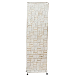 Торшер из перламутра на металлическом каркасе Indonesian Tower варинант исполнения - 1 | Loft Concept в Новосибирске