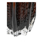 Ваза стеклянная янтарного цвета с текстурированным силуэтом Carambola варинант исполнения - 3 | Loft Concept в Новосибирске