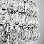 Люстра с хрустальными подвесками в виде капель Antoine Crystal Drops Chrome Chandelier 16 варинант исполнения - 3 | Loft Concept в Новосибирске