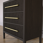 Комод Primo с 3 выдвижными ящиками Темный орех варинант исполнения - 2 | Loft Concept в Новосибирске