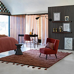 Черный приставной столик из массива AMORPHOUS варинант исполнения - 3 | Loft Concept в Новосибирске