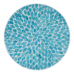 Столик с инкрустацией с перламутровым узором Flower Blue варинант исполнения - 2 | Loft Concept в Новосибирске