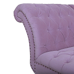 Кушетка фиолетовая с мягкой обивкой из велюра Michael Couch варинант исполнения - 3 | Loft Concept в Новосибирске